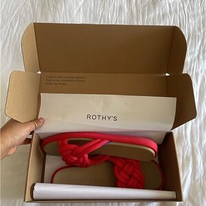 Rothy's Red Summer Sandal (sz 10.5)